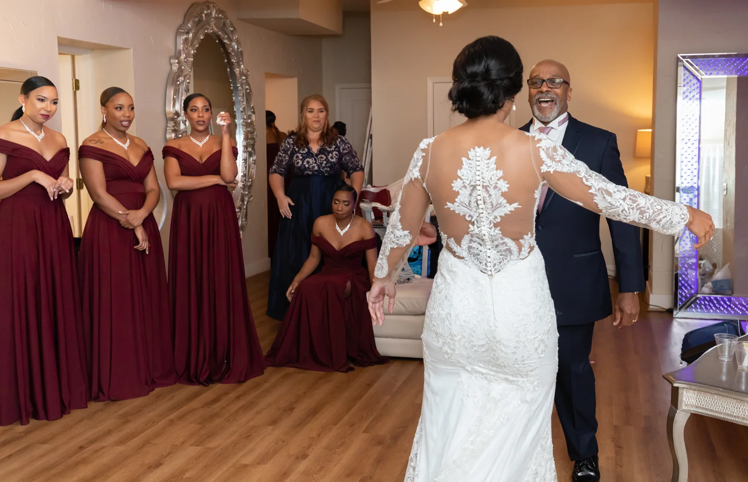 The Heights Villa wedding photograph