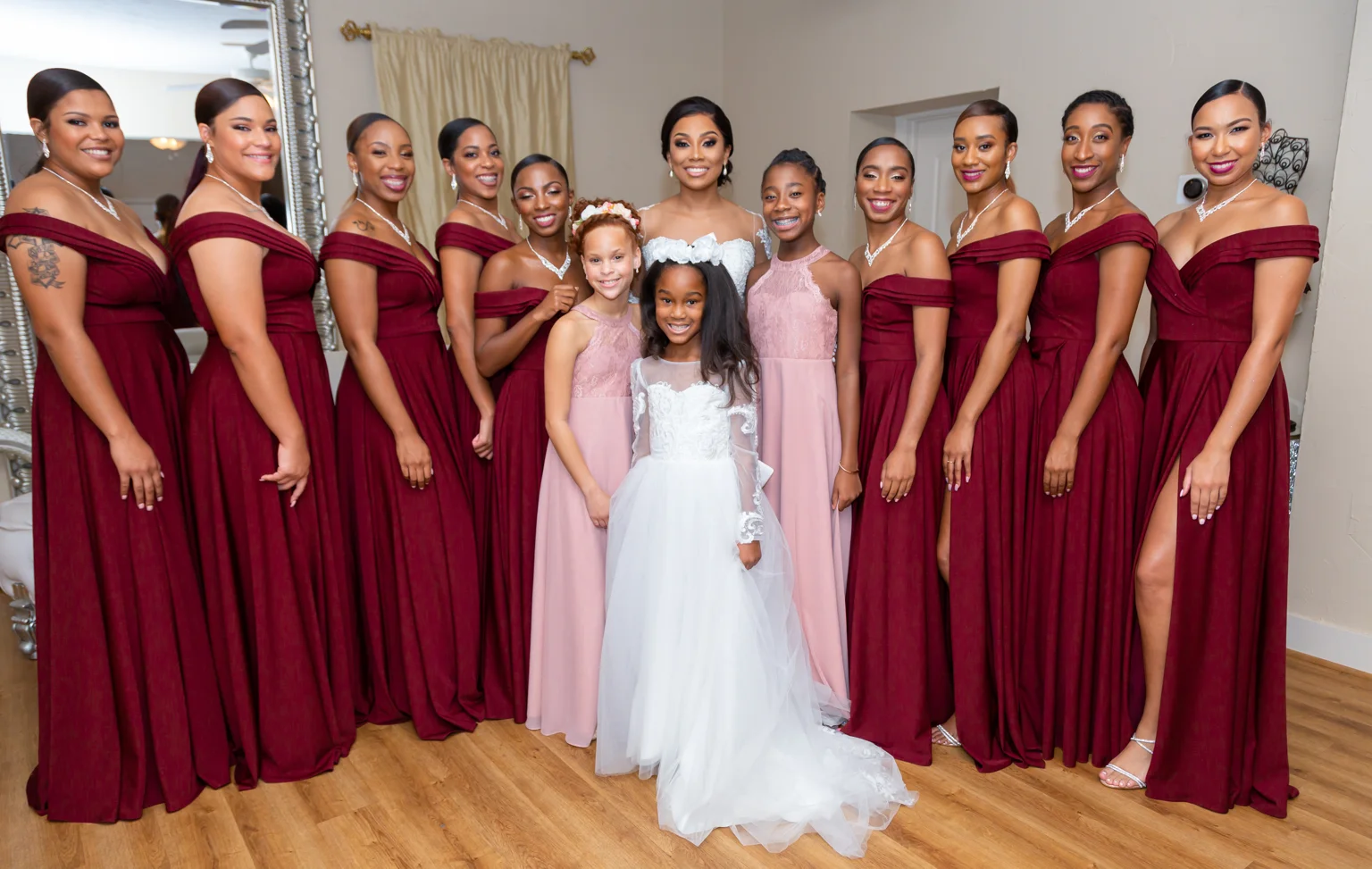 The Heights Villa wedding photograph