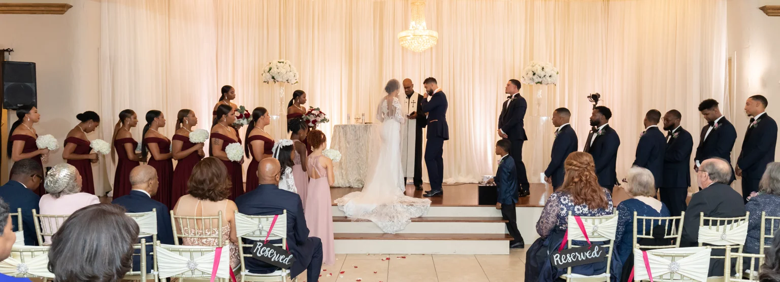 The Heights Villa wedding photograph
