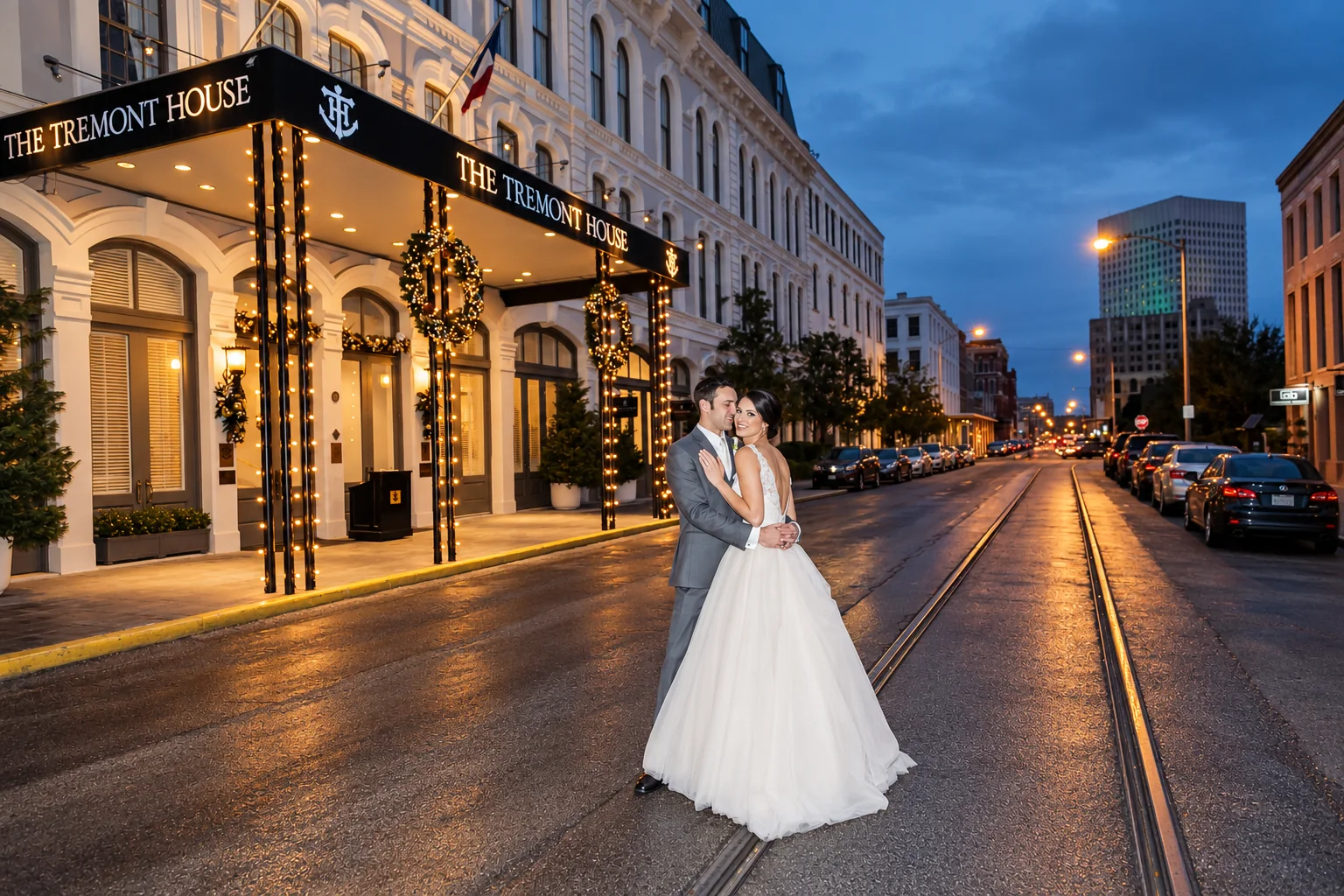 The Tremont House wedding photograph